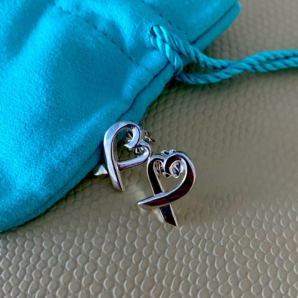 Tiffany & Co Paloma Picasso Loving Heart Earrings